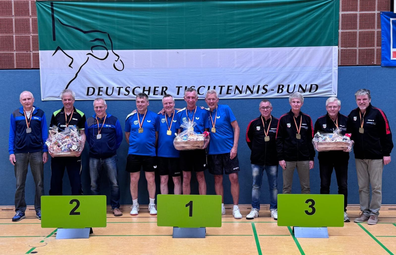 Platz 3 bei den Deutschen Mannschaftsmeisterschaften Senioren 60 für den TTC Finow Eberswalde