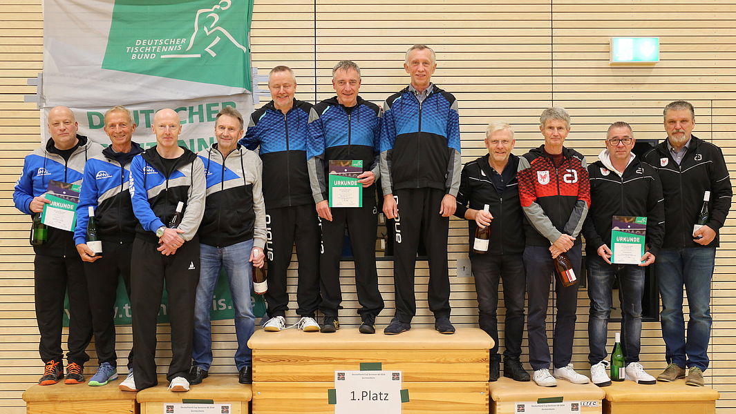 TTVB Ü60 Auswahlmannschaft gewinnt Bronze beim Deutschlandpokal!