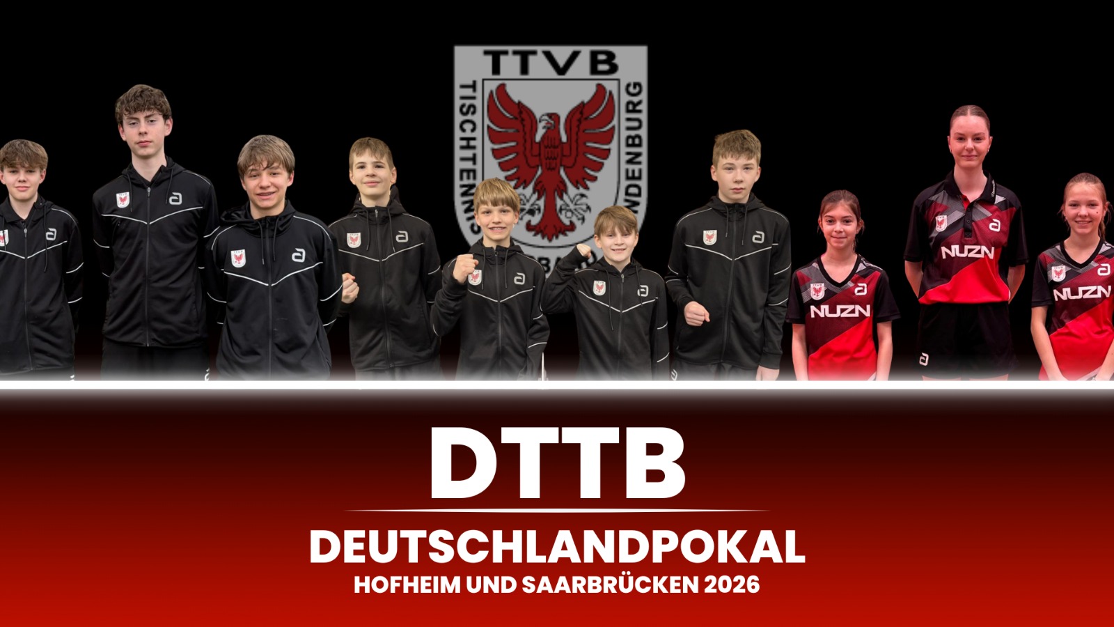 Platz 11, 12 und 15 beim Deutschlandpokal für TTVB-Teams