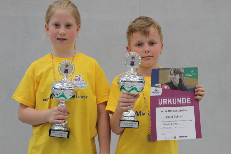 Frida und Daniel sind die Brandenburger Starter beim Bundesfinale der mini-Meisterschaften 2019...