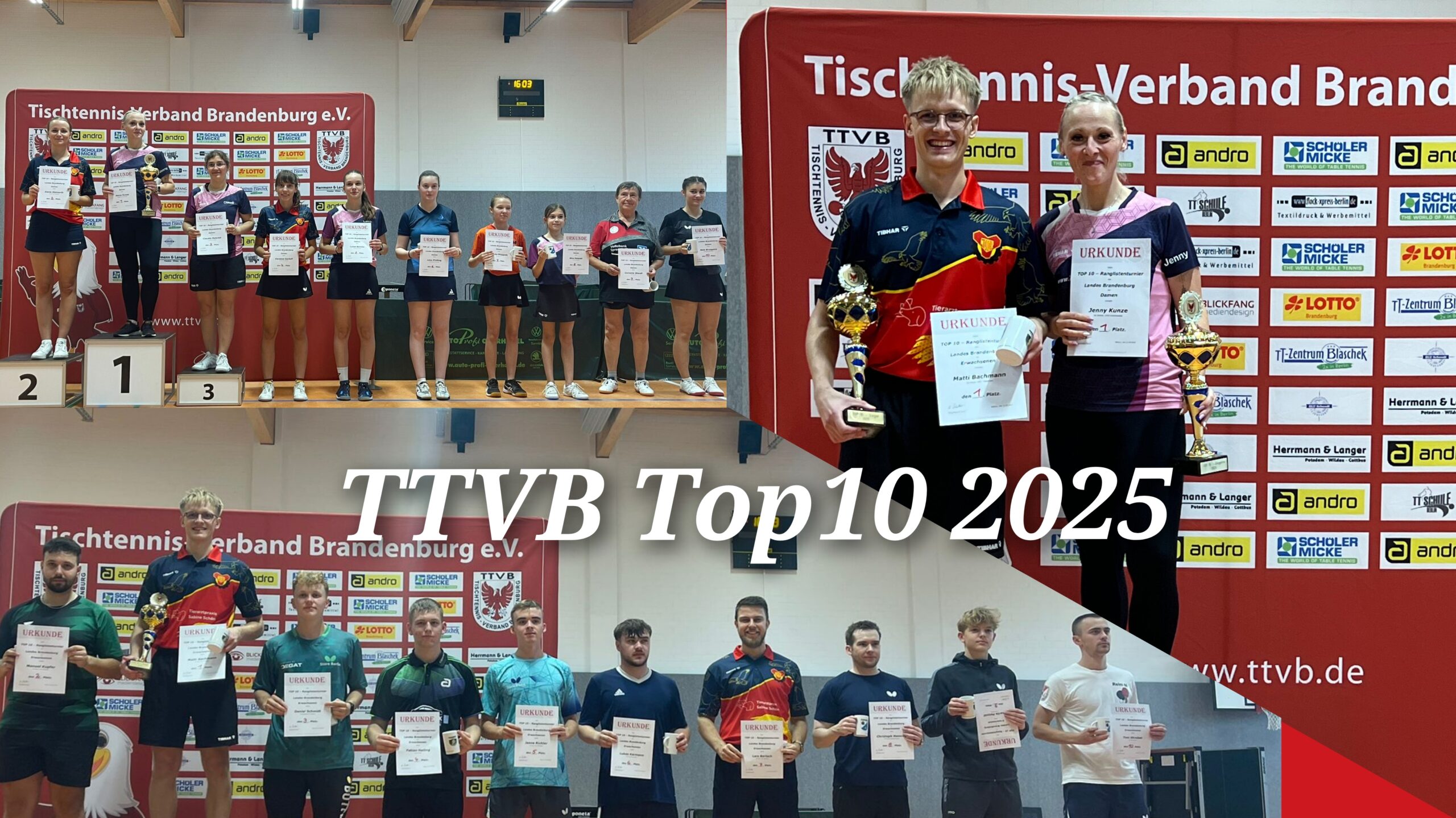 Jenny Kunze und Matti Bachmann siegen beim Top10!