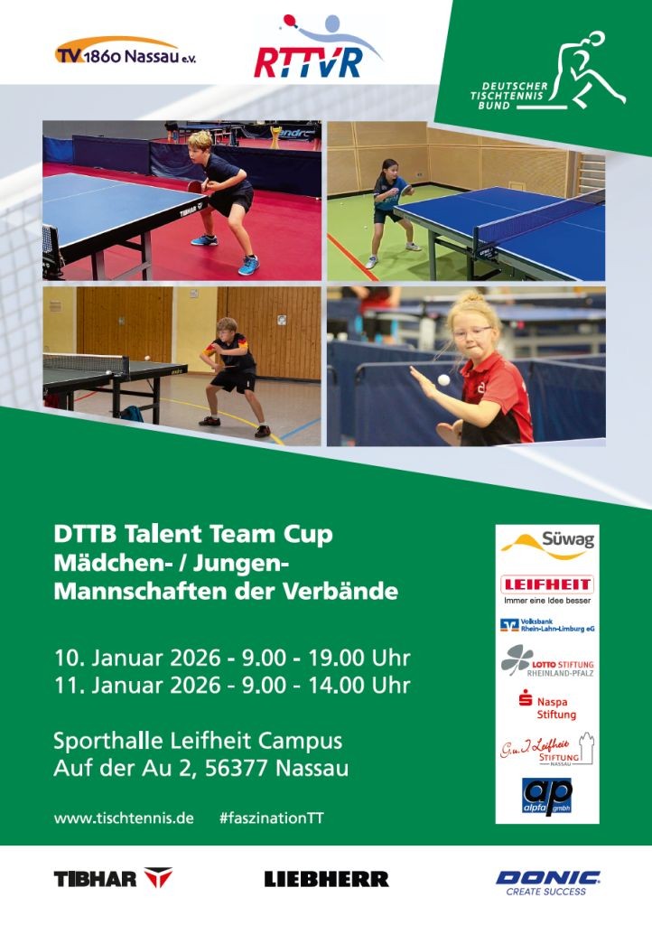 DTTB Talent Team Cup 2026