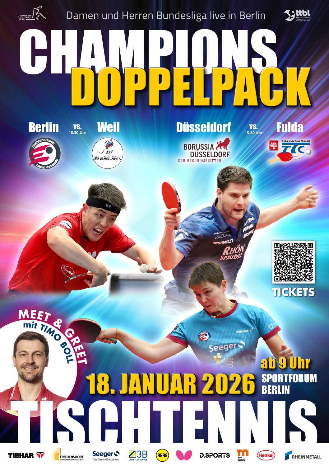 Champions Doppelpack am 18.01.2026 in Berlin