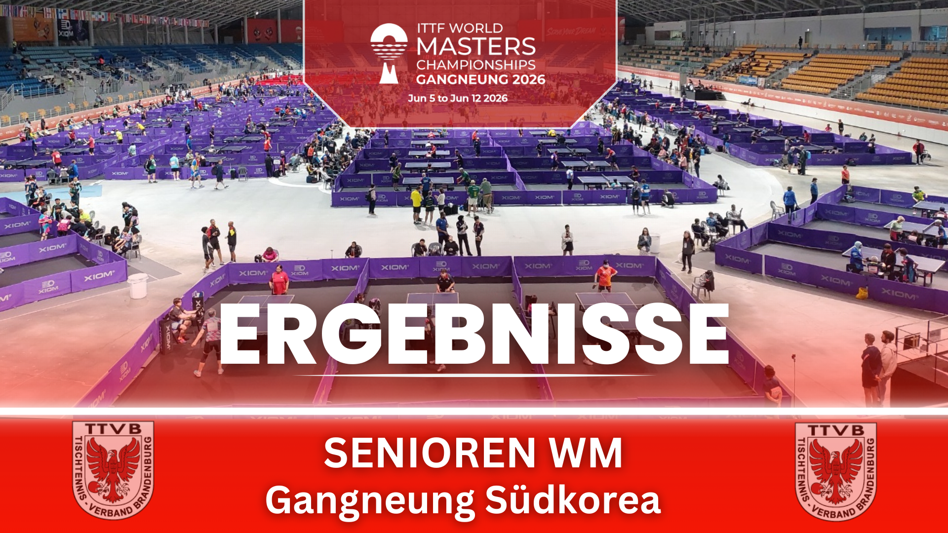 Senioren-WM in Südkorea: Brandenburgs Tischtennis-Asse überzeugen auf großer Bühne