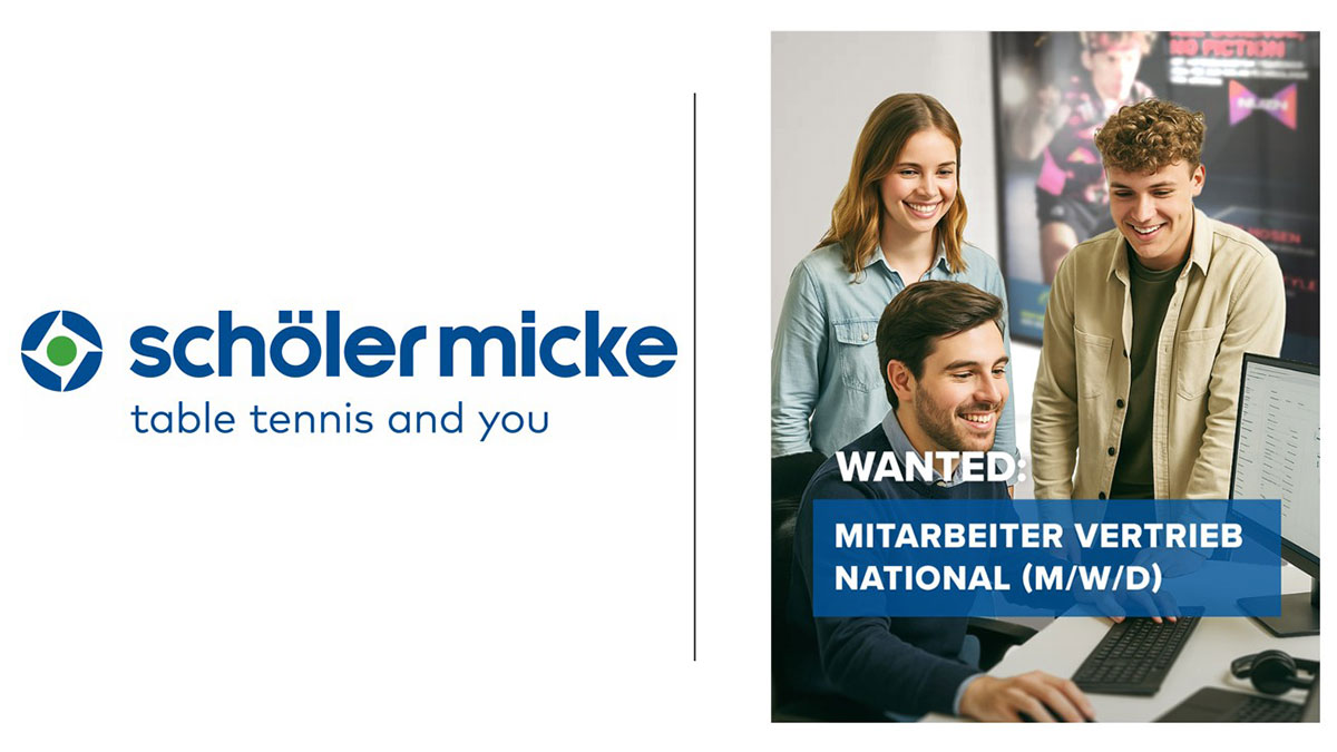Schöler&Micke sucht Vertriebsprofi mit Tischtennis-Know-how!