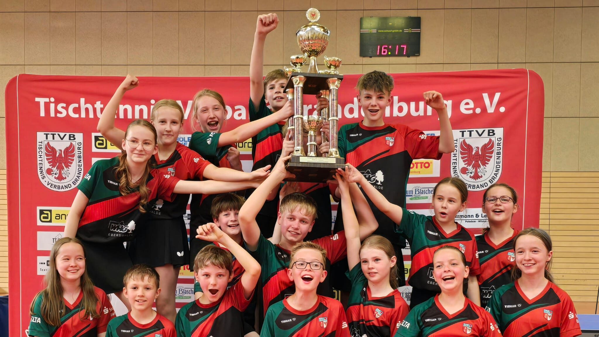 Der TTC Finow gewinnt zum 3. Mal in Folge den Eberhard-Sielmann-Wanderpokal